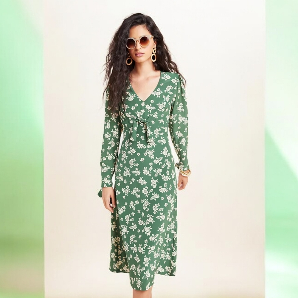 Anthropology Saiorse Floral Midi‎ Dress Kachel X